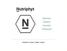 Tablet Screenshot of nutriphyt.be